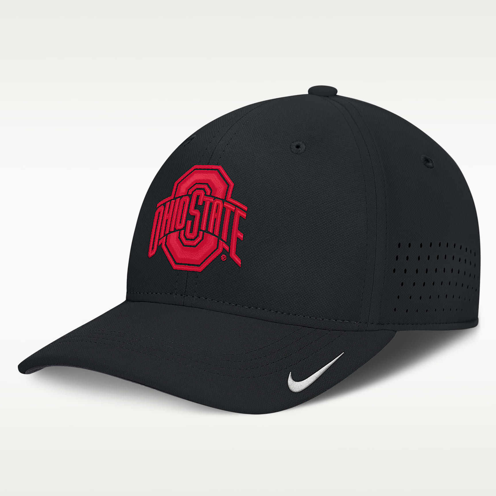 ナイキ オハイオステート 大学 キャップ M/L ブラック　フリーサイズ Ohio State Sideline Practice Men's Nike Dri-FIT College Hat. Nike.com